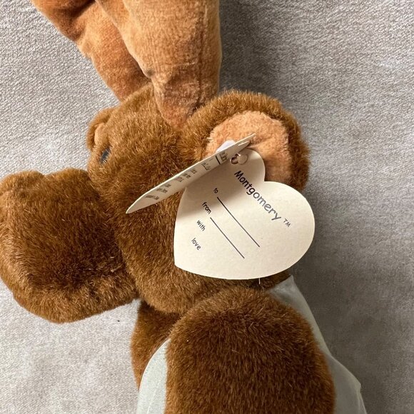 MONTGOMERY  Moose Plush Toy -Ty Attic Treasures Collection Plush 1993 16" - Picture 5 of 6